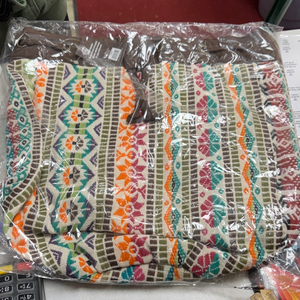 Multicolor Aztec Pattern Hobo Bag - Women's Casual Shoulder Tote